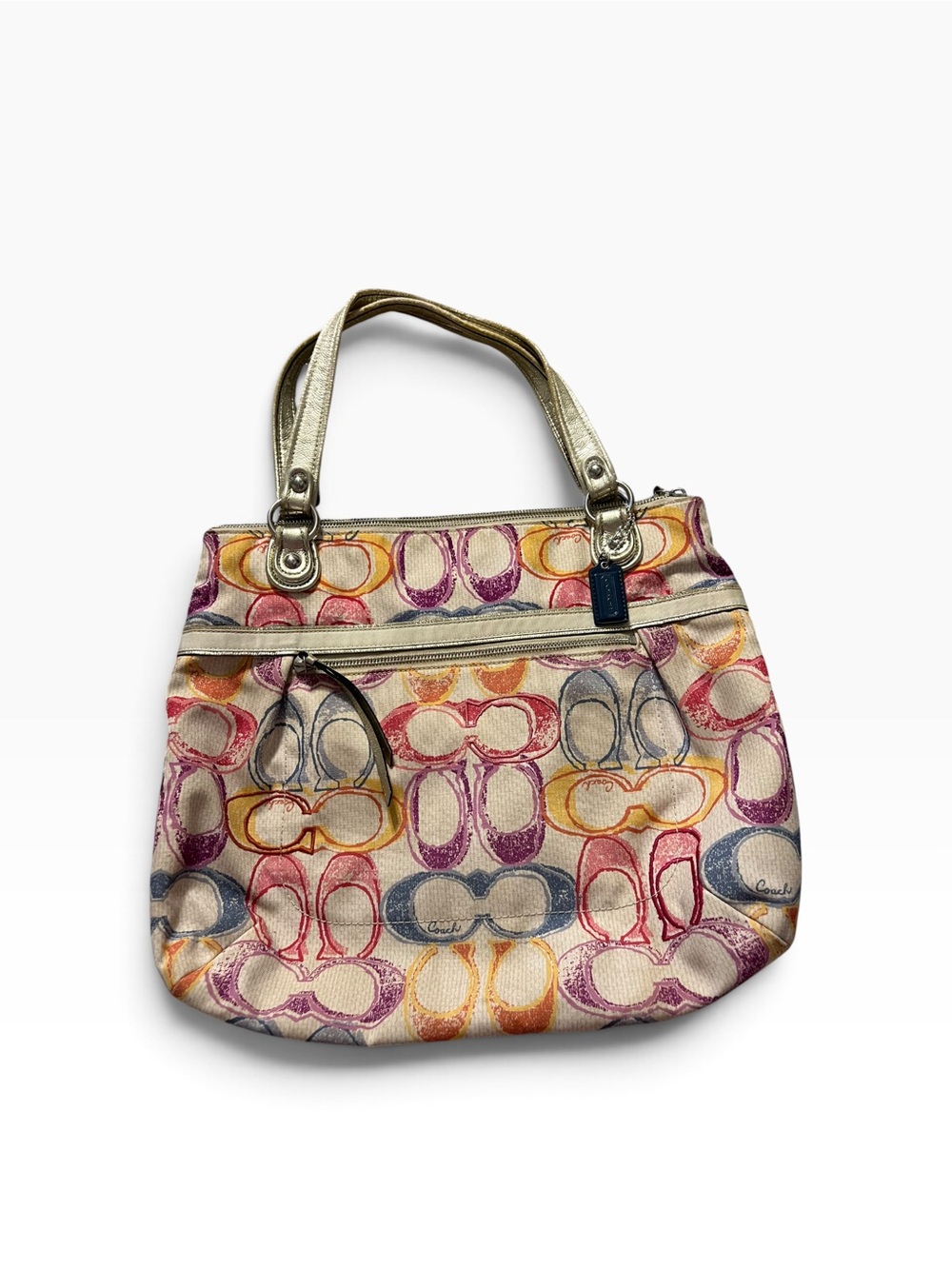 Coach Multicolor Poppy Dream C Glam Shoulder Bag - 19023